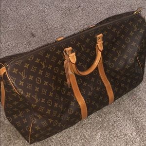 LOUIS VUITTON Monogram Keepall Bandouliere 55